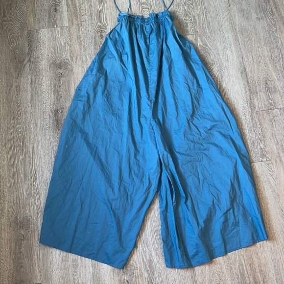 Everlane Blue Shapeless Flowy Jumpsuit 100% cotton size xxs oversized - Picture 3 of 5